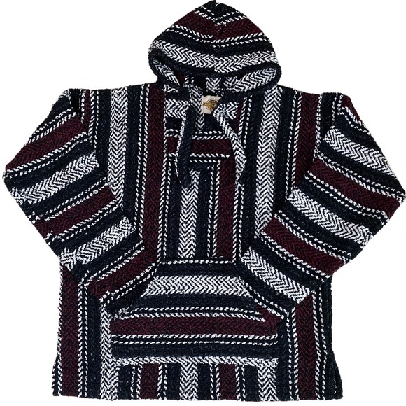 Earth Ragz Baja Pullover Hooded Poncho, Size Unisex Medium - Picture 1 of 12